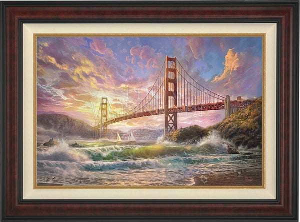Sunset on Golden Gate Bridge - Limited Edition Canvas